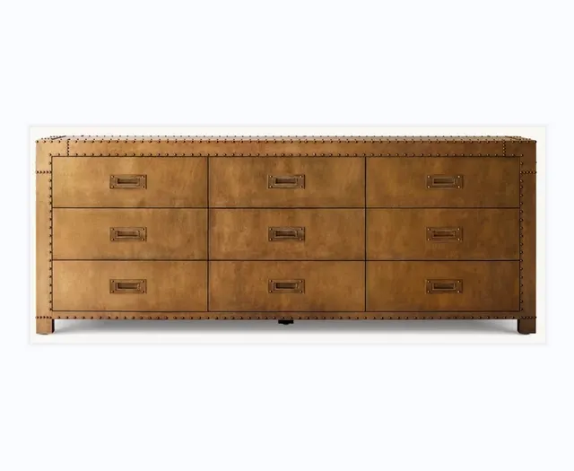 Commode Anduze en bois massif 9 tiroirs — commodes