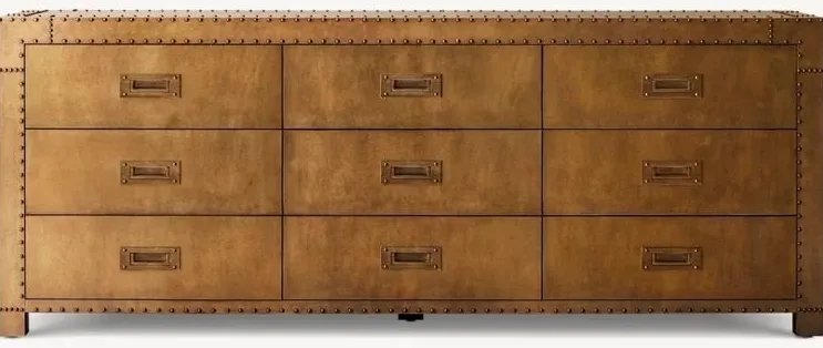 Commode Anduze en bois massif 9 tiroirs, vue 2 sur 2