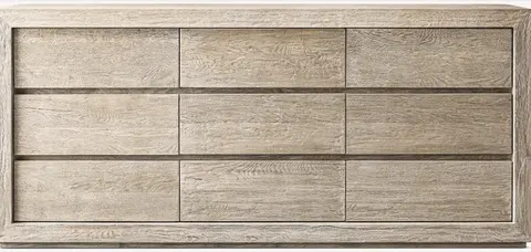 Commode Banon en bois massif 9 tiroirs — commodes