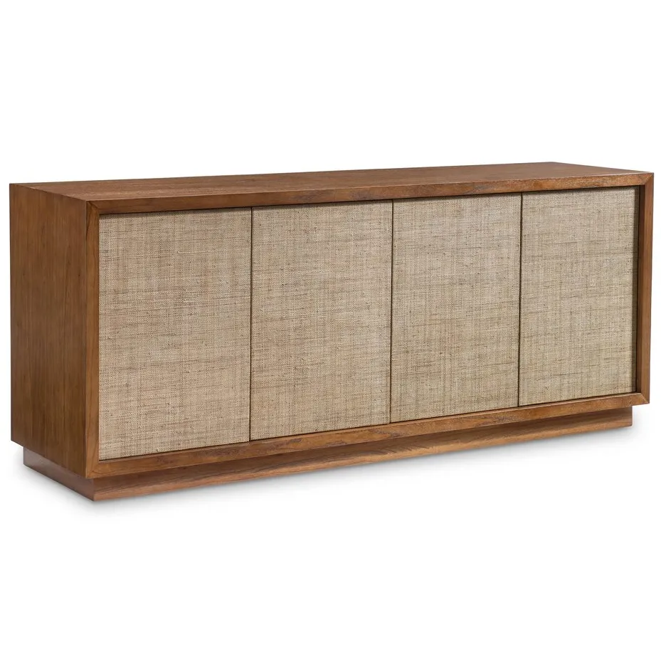Commode Biot en bois massif 4 portes, collection commodes ELWOOD HOME