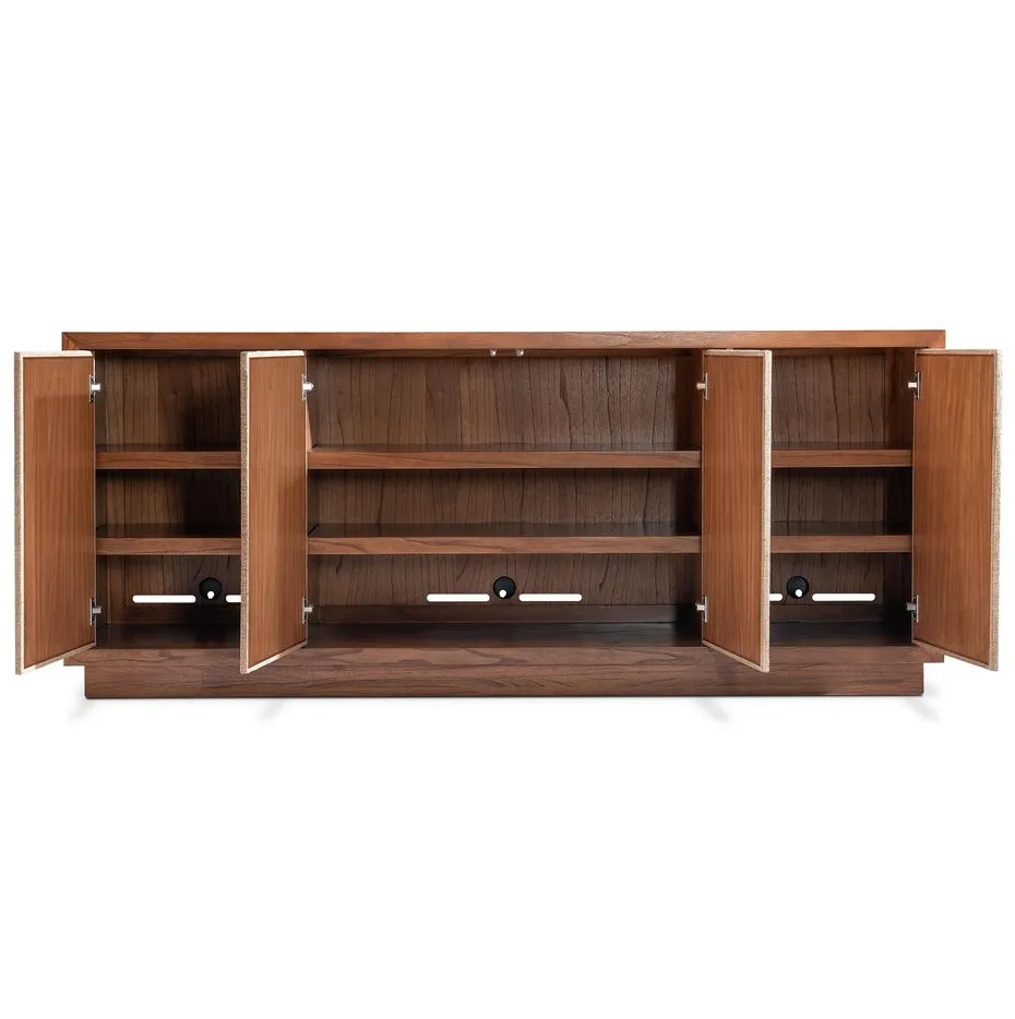 Commode Biot en bois massif 4 portes, vue 3 sur 6