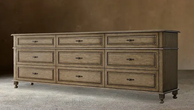 Commode Bonnieux en bois massif — commodes