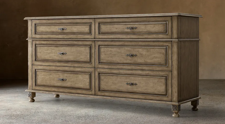 Commode Bonnieux en bois massif, vue 4 sur 6