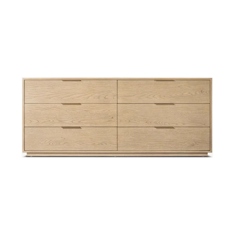 Commode Briançon en chêne 6 tiroirs, collection commodes ELWOOD HOME