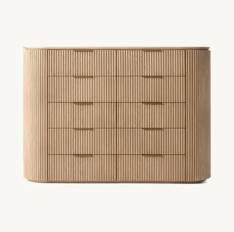 Commode Fayence en chêne 10 tiroirs — commodes