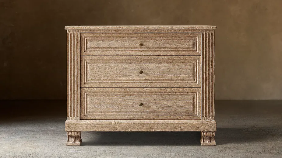 Commode Goult en chêne 3 tiroirs, vue 2 sur 4