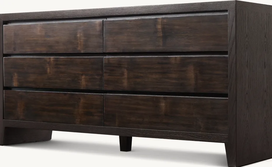 Commode Grignan en chêne 6 tiroirs, vue 3 sur 6