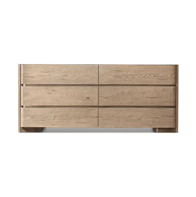 Commode Labeaume 6 tiroirs rustique — commodes