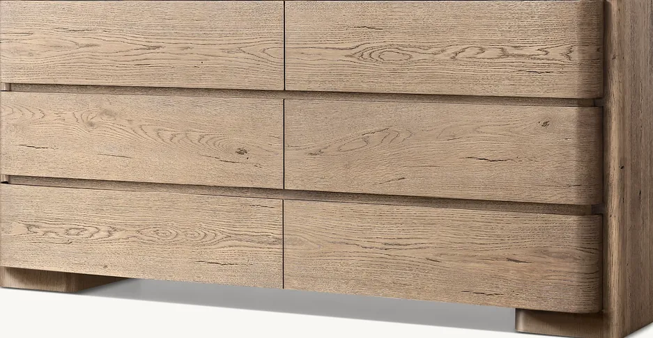 Commode Labeaume 6 tiroirs rustique, vue 2 sur 6