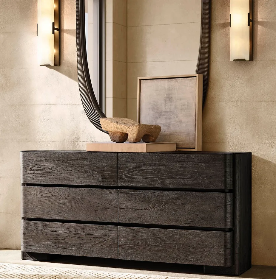 Commode Labeaume 6 tiroirs rustique, vue 6 sur 6