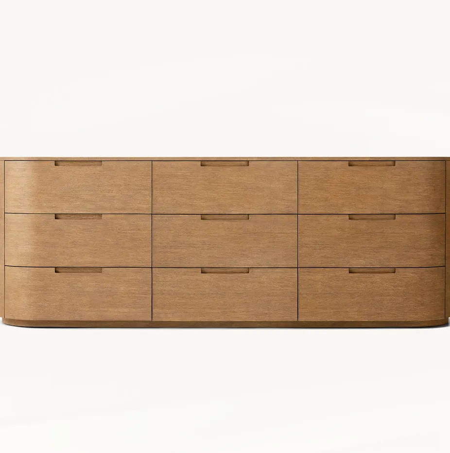 Commode Ménerbes en bois massif 9 tiroirs, vue 4 sur 4