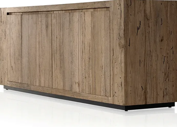Commode Mougins en chêne 6 tiroirs, vue 4 sur 5