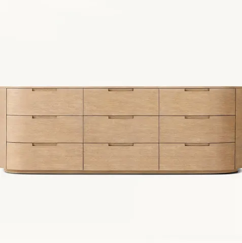 Commode Peille en bois massif 9 tiroirs — commodes