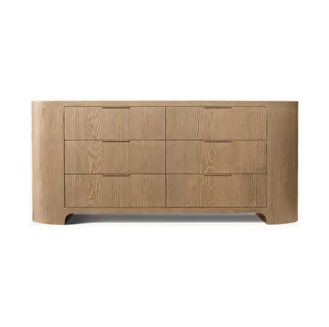 Commode Seillans en chêne 6 tiroirs — commodes