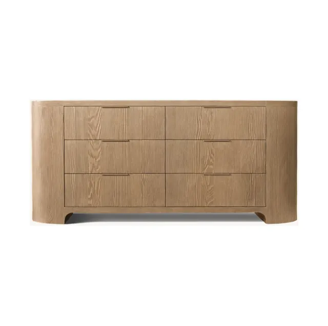 Commode Seillans en chêne 6 tiroirs — commodes