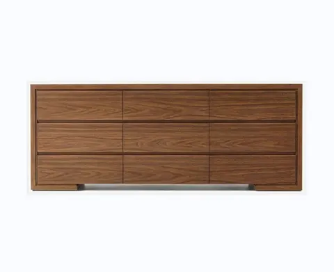 Commode Sommières en bois massif brun — commodes