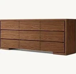 Commode Sommières en bois massif brun, vue 4 sur 4