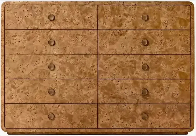 Commode Vogüé en bois massif, vue 5 sur 6