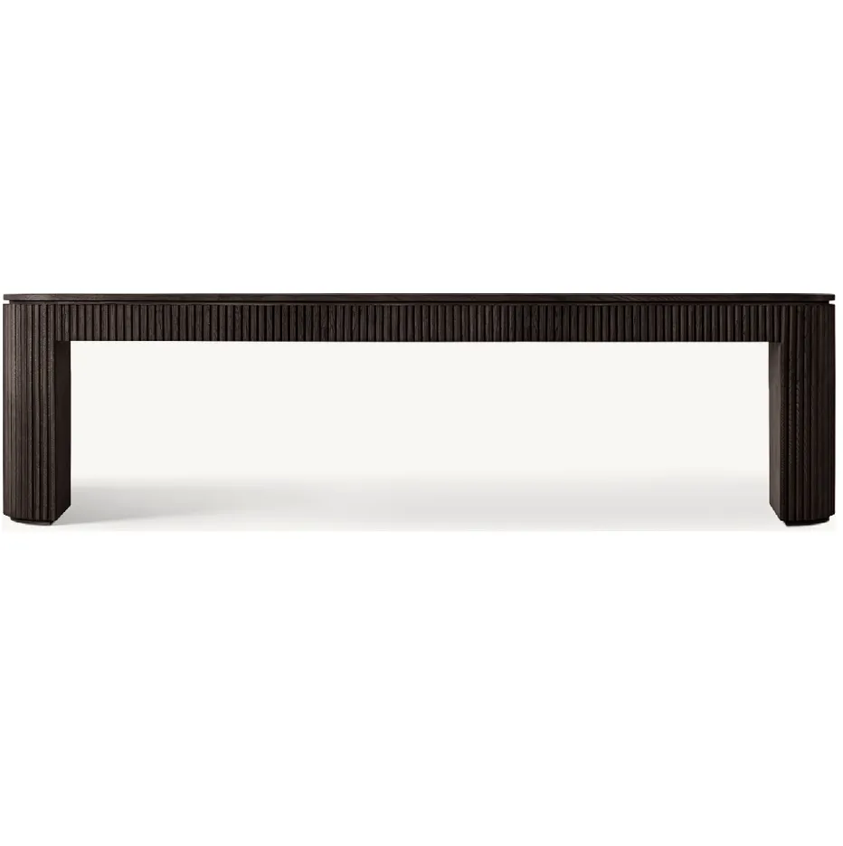 Console Argelès en chêne noir, collection tables basses et d'appoint ELWOOD HOME