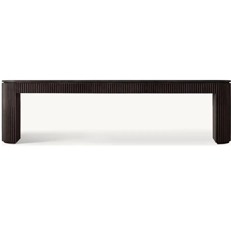 Console Argelès en chêne noir, vue 3 sur 6