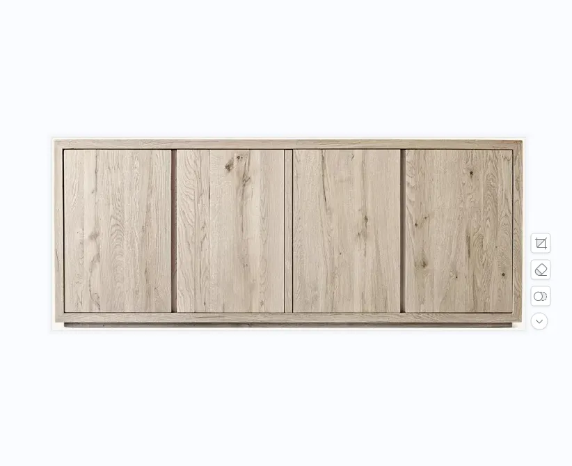 Console Autun en chêne, collection tables basses et d'appoint ELWOOD HOME