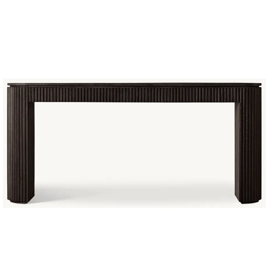 Console Avallon en chêne noir, collection tables basses et d'appoint ELWOOD HOME