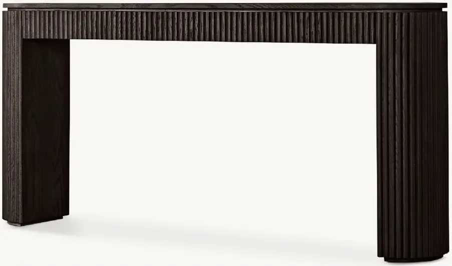 Console Avallon en chêne noir, vue 4 sur 5