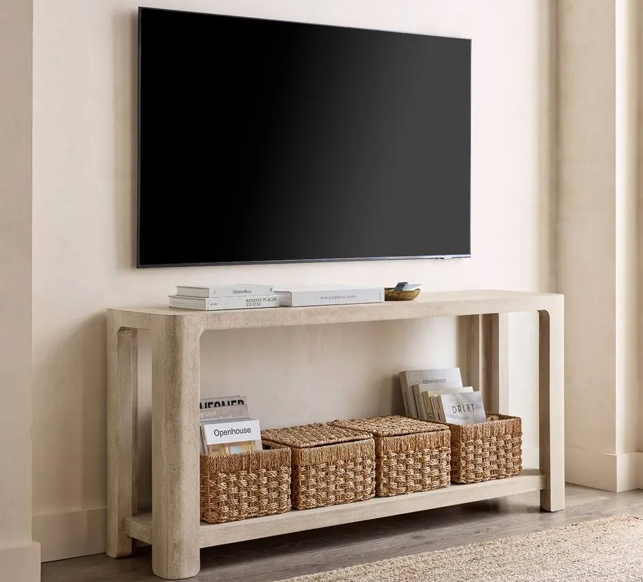 Console Die en bois massif, collection tables basses et d'appoint ELWOOD HOME