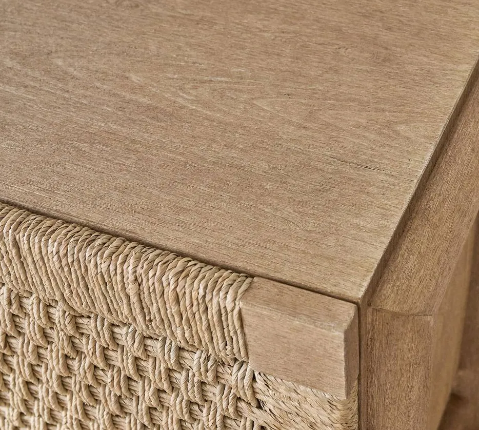 Console Dieulefit en placage de bois massif, vue 4 sur 4