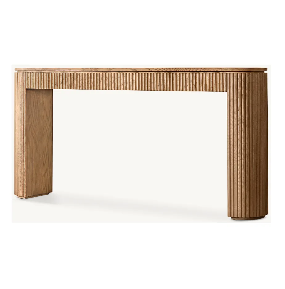 Console Embrun en chêne, vue 4 sur 6