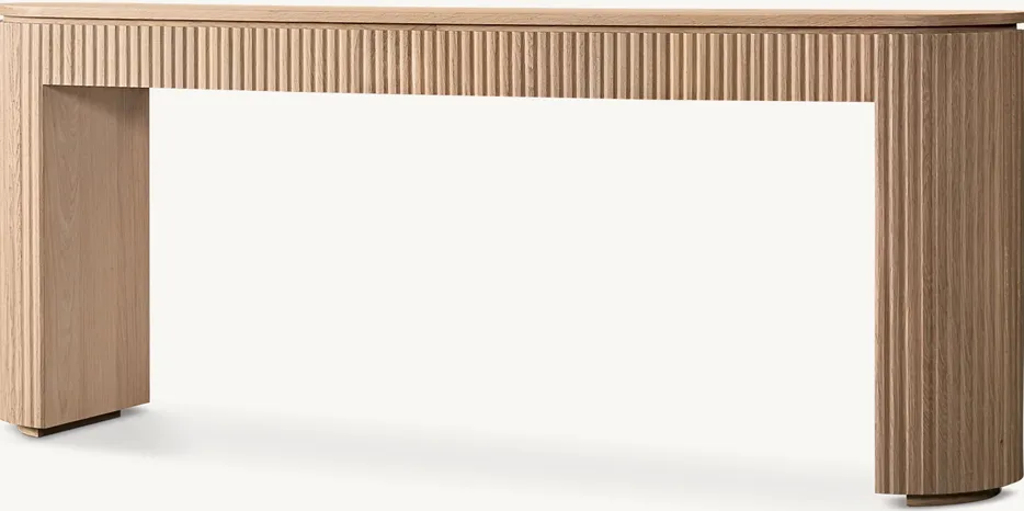 Console Évian en chêne blanc, vue 4 sur 6