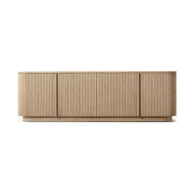 Console Eymet en chêne 4 portes — tables basses et d'appoint