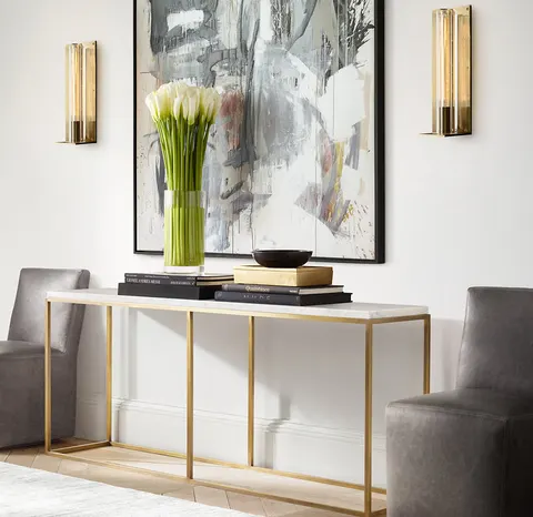 Console Lodève en marbre — tables basses et d'appoint