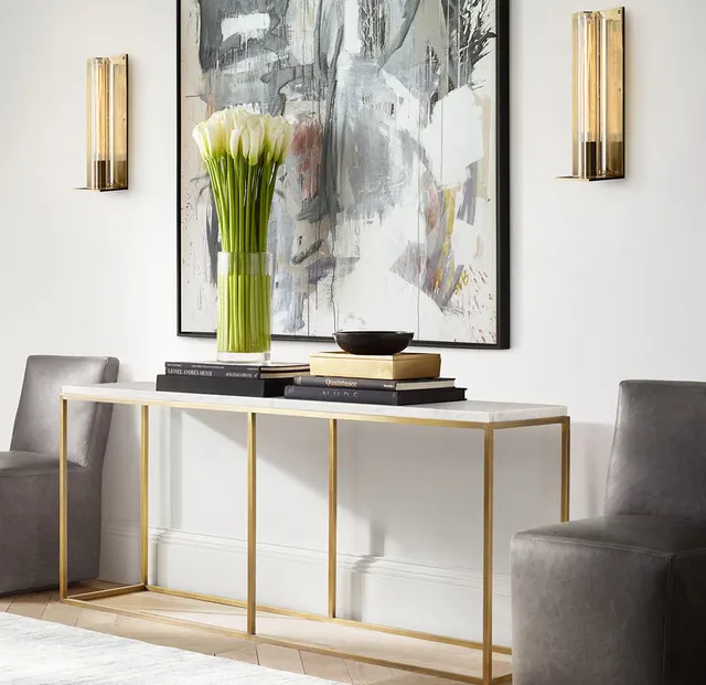 Console Lodève en marbre — tables basses et d'appoint