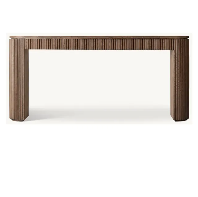 Console Louhans en chêne brun — tables basses et d'appoint