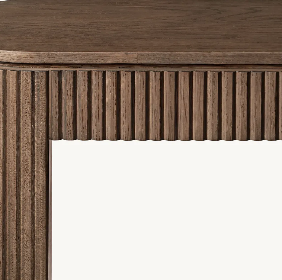 Console Louhans en chêne brun, vue 3 sur 5