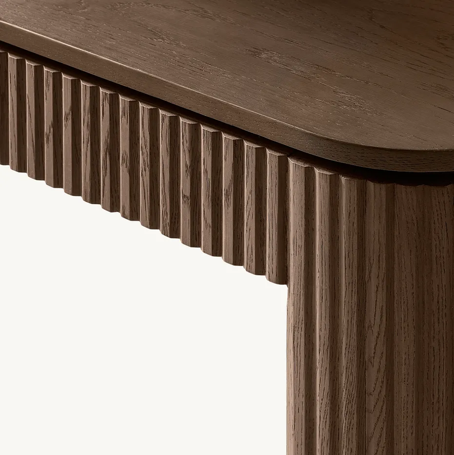Console Louhans en chêne brun, vue 5 sur 5