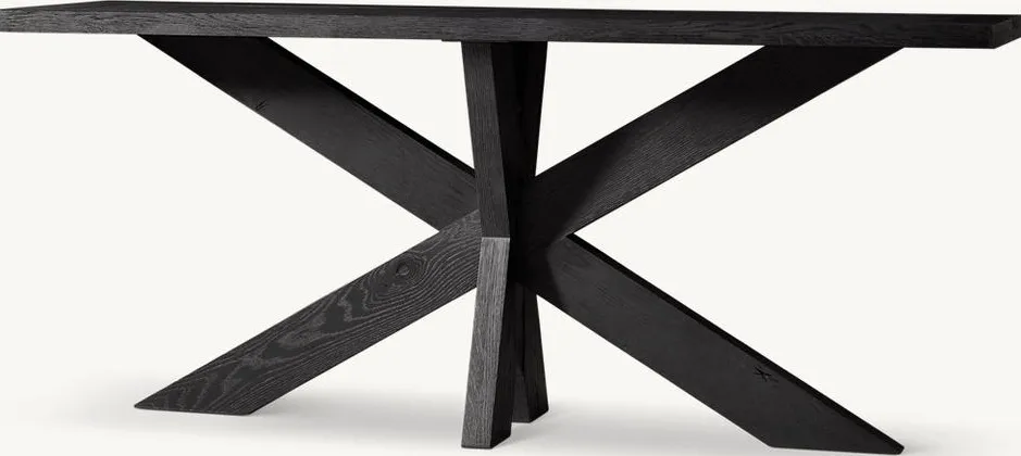 Console Marvejols en chêne, vue 4 sur 5