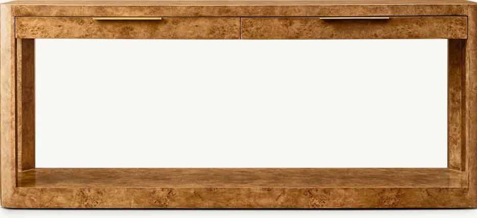 Console Menthon en placage de bois massif, vue 3 sur 6