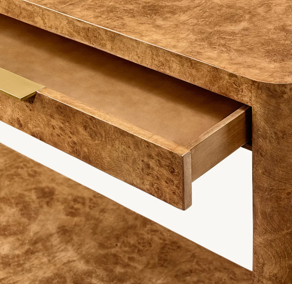 Console Menthon en placage de bois massif, vue 5 sur 6