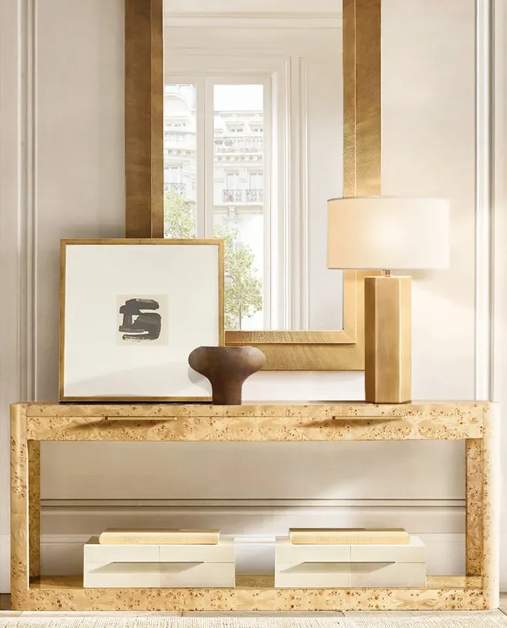 Console Menthon en placage de bois massif, vue 6 sur 6