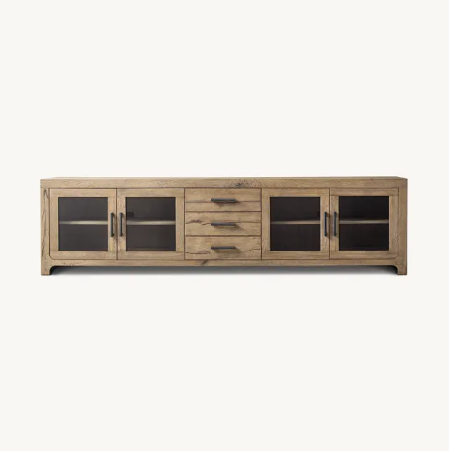 Console Millau en chêne 4 portes — tables basses et d'appoint