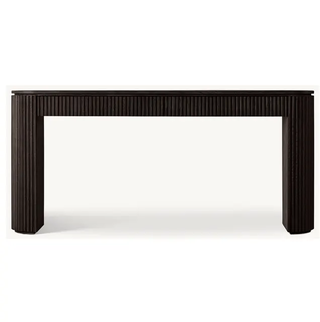 Console Nozeroy en chêne noir — tables basses et d'appoint