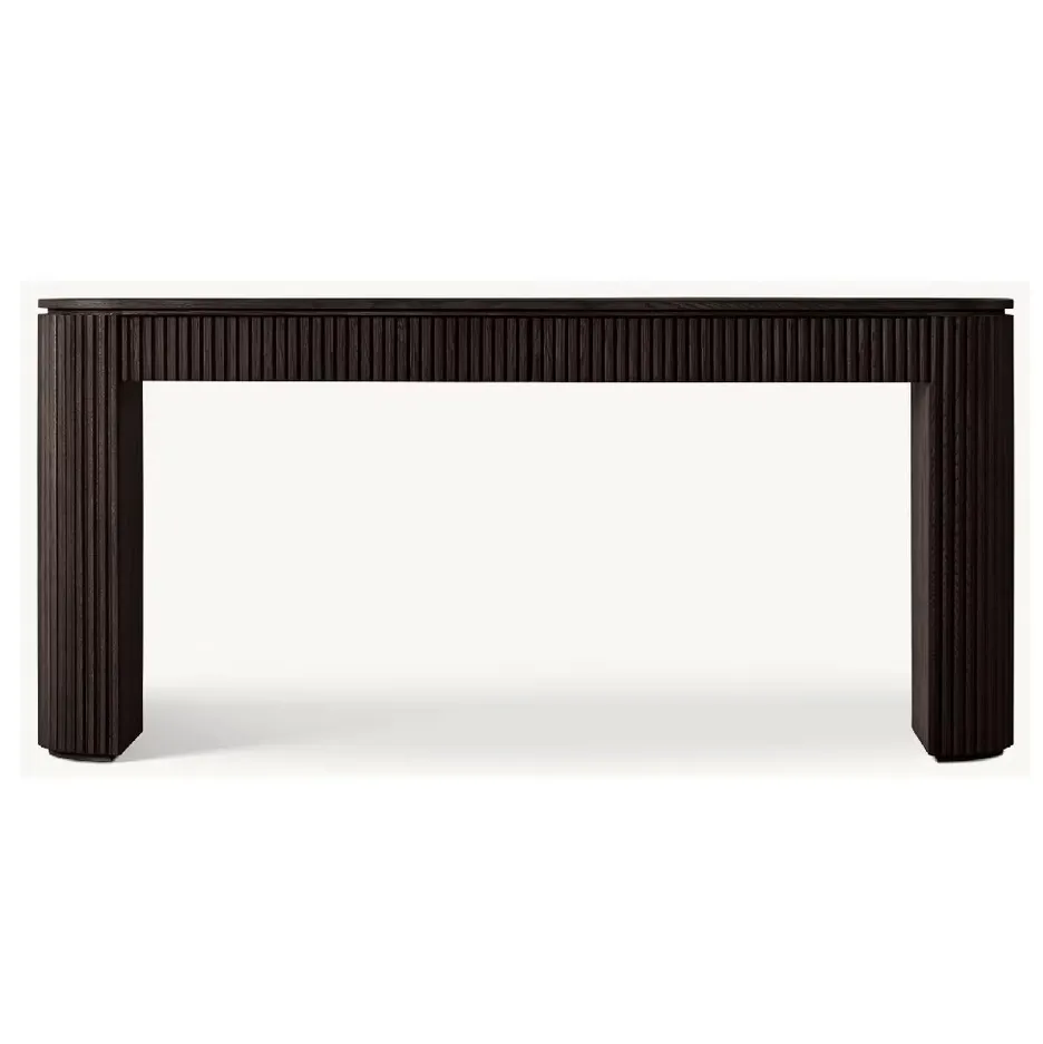 Console Nozeroy en chêne noir, vue 4 sur 6
