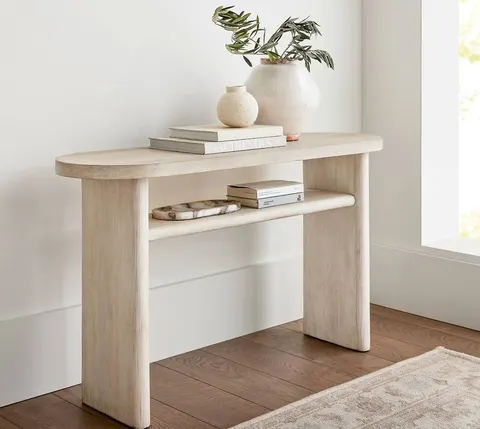 Console Nyons en bois massif — tables basses et d'appoint