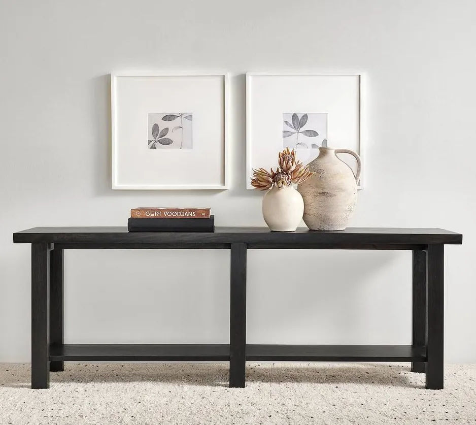 Console Sauve en bois massif, collection tables basses et d'appoint ELWOOD HOME