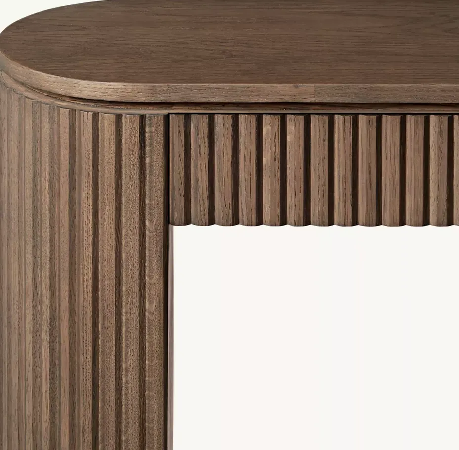 Console Senlis en chêne noir, vue 4 sur 4
