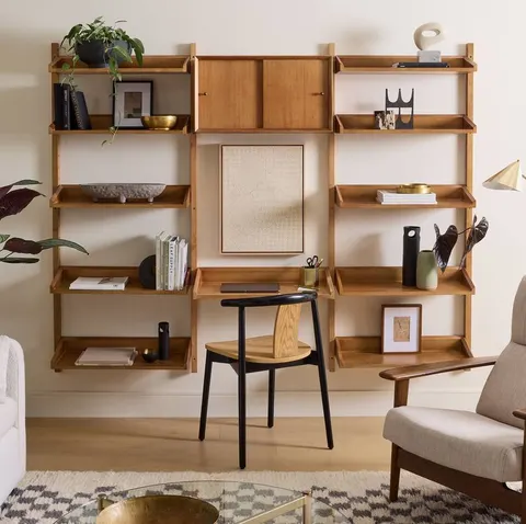 Étagère Mirepoix mid-century — meubles de rangement