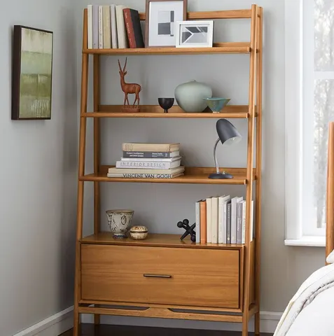 Étagère Olonzac mid-century — meubles de rangement