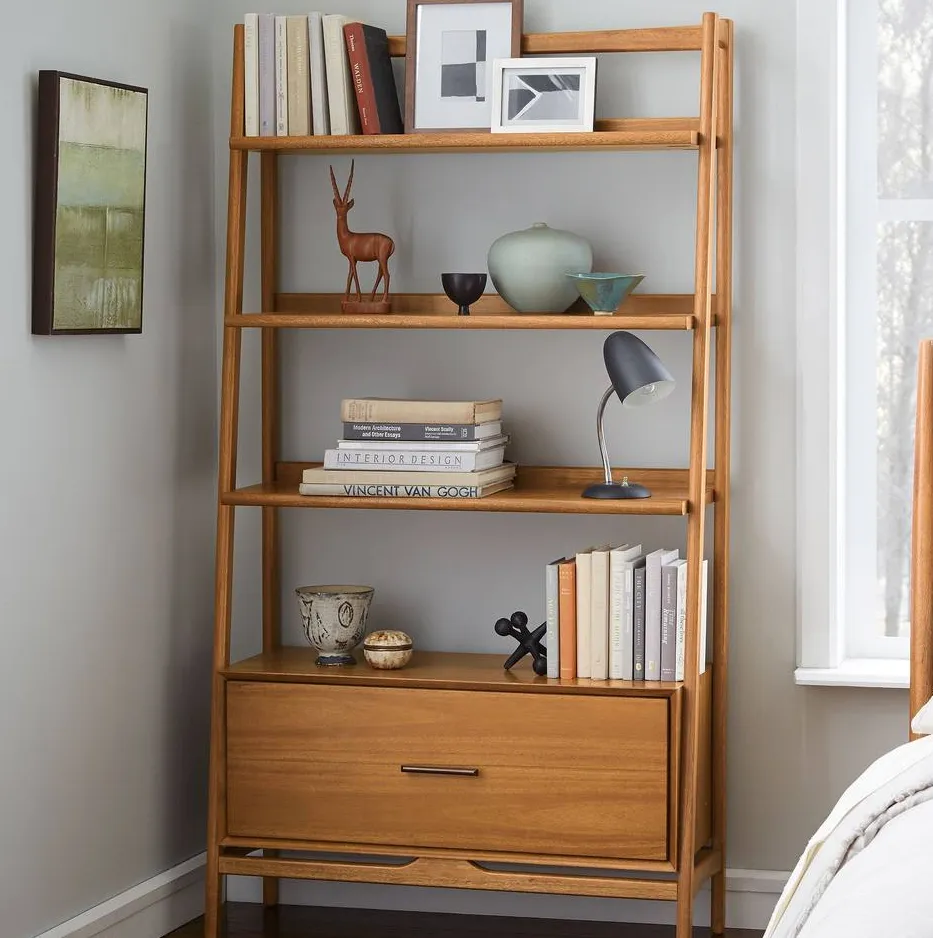 Étagère Olonzac mid-century, collection meubles de rangement ELWOOD HOME